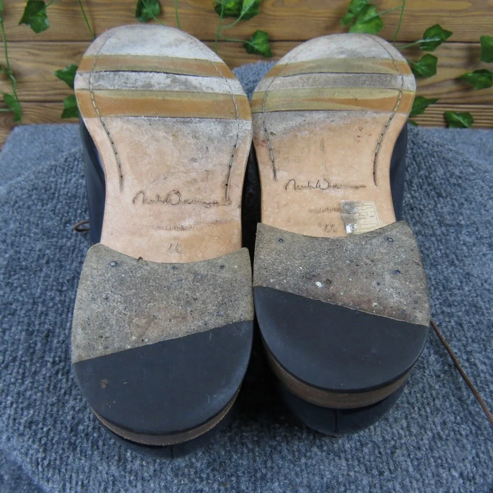 Noah Waxman Men's Casual Dress Shoes Navy Blue Leather Size 11‎ / 44